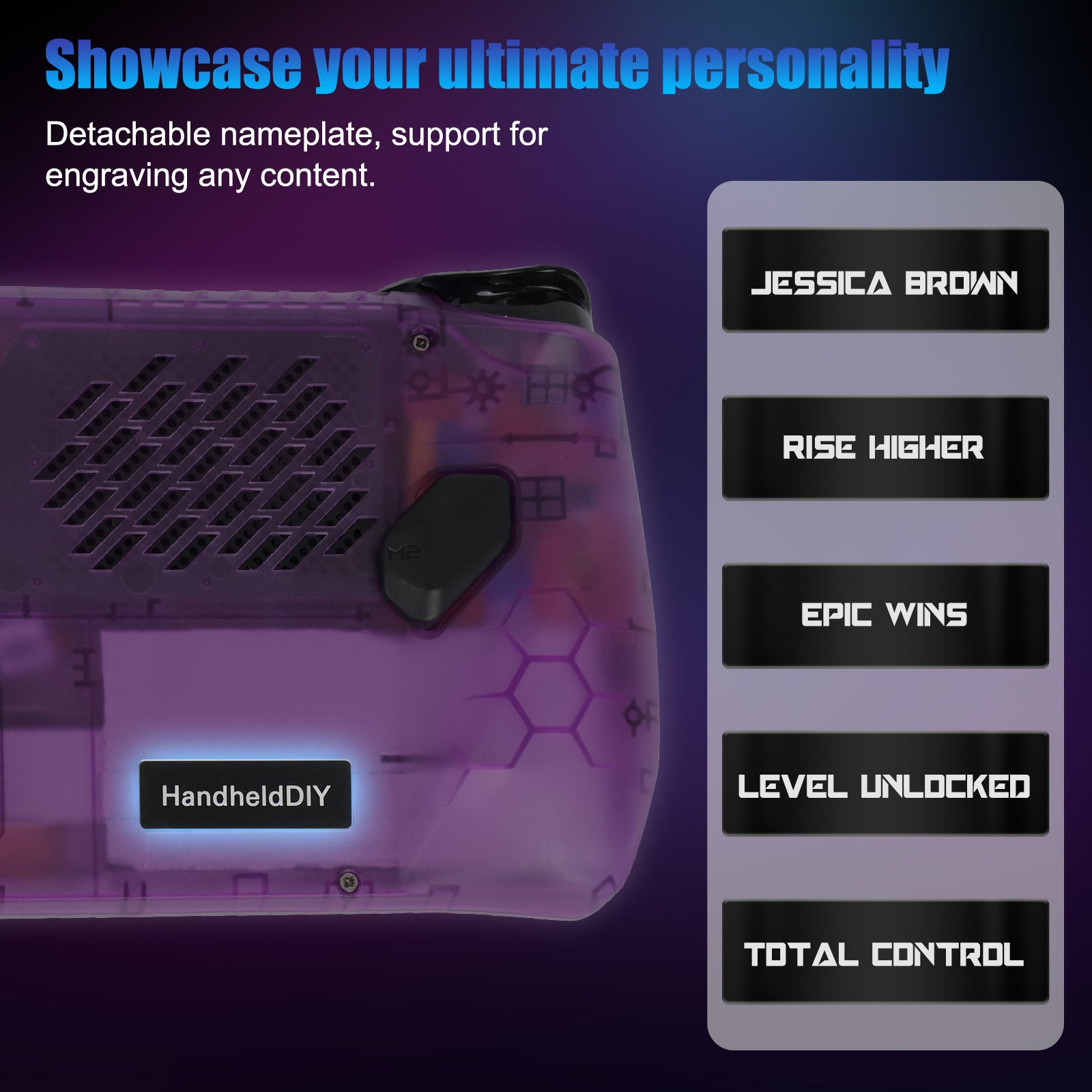 ROG Ally Modcase, Lower the Temperature Over 10%, Aluminum Alloy Kickstand and Nameplate