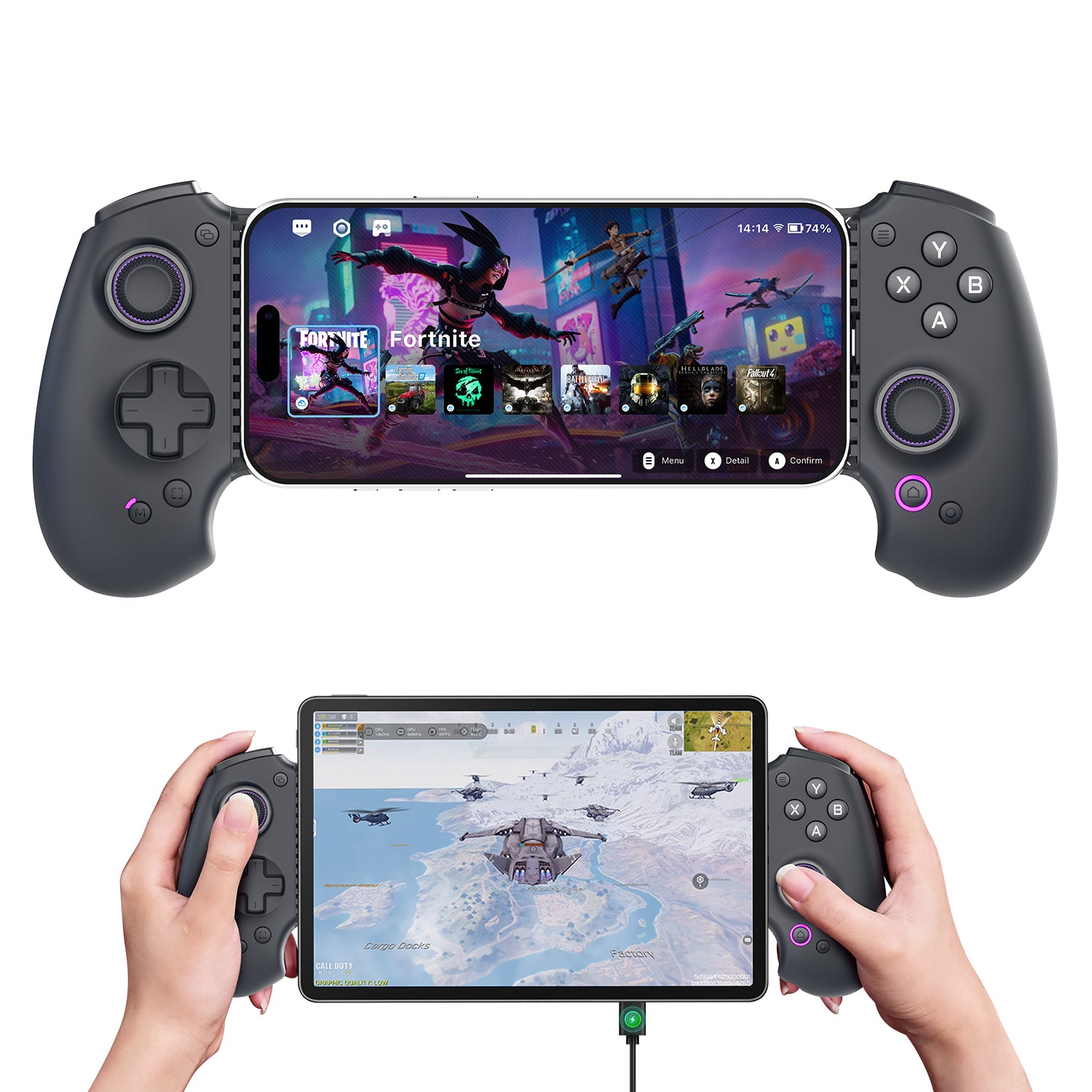 abxylute S9 Premium Mobile Controller, Type-C, Console-Quality, for iPhone and Android Phone