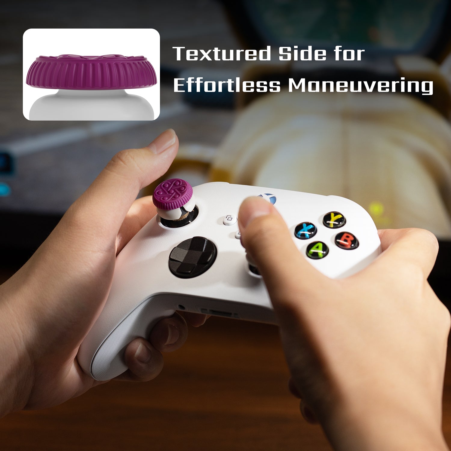 Silicone High-Rise Thumb Grips for Xbox Series S/X, One Controller and ROG Ally X, for FPS and Racing Games, 1 Pair