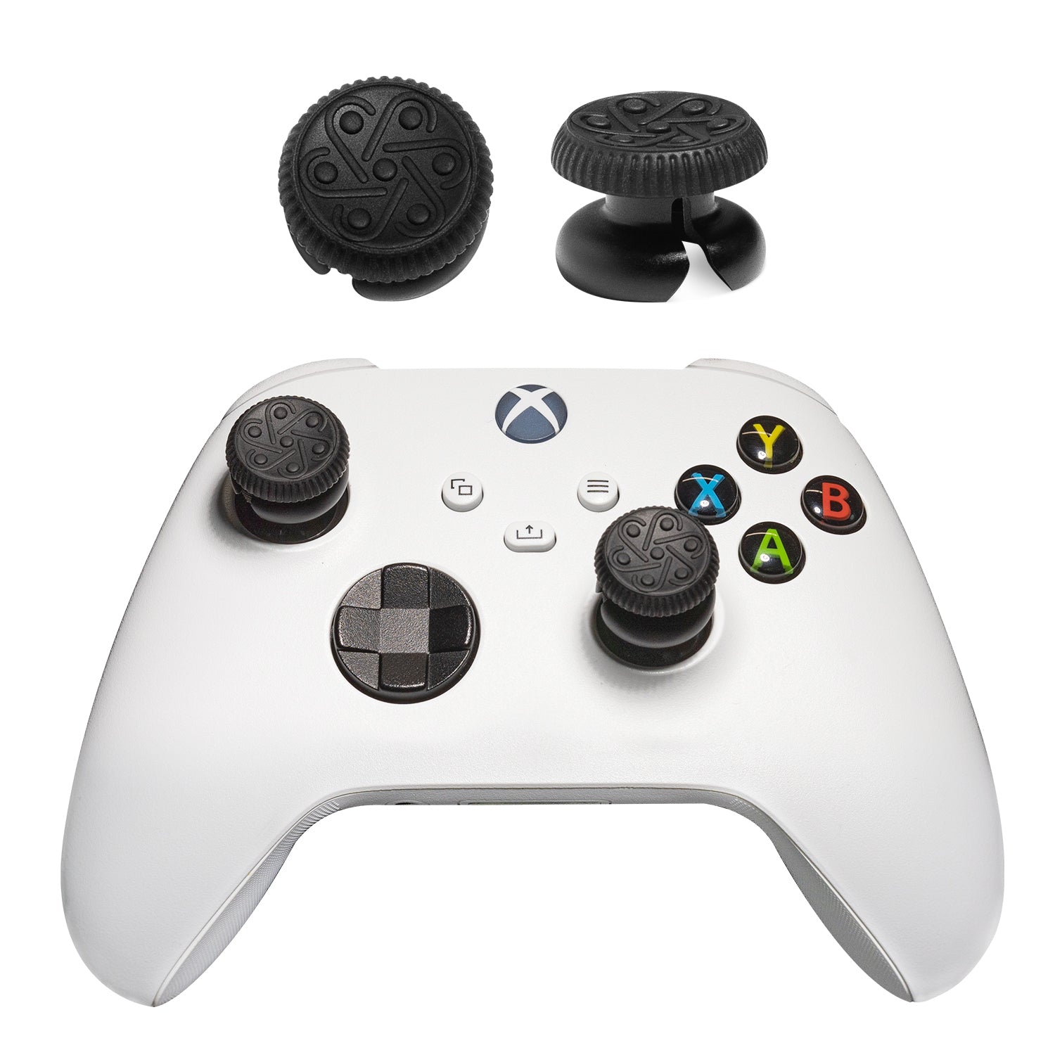 Silicone High-Rise Thumb Grips for Xbox Series S/X, One Controller and ROG Ally X, for FPS and Racing Games, 1 Pair