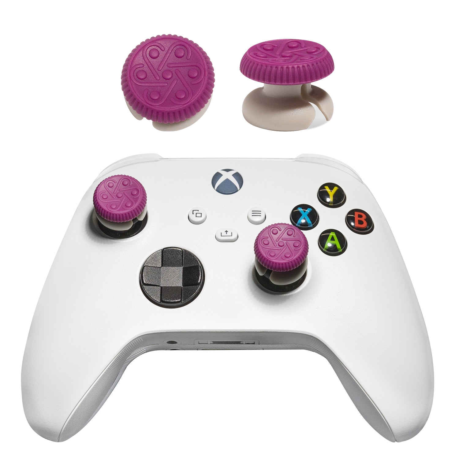 Silicone High-Rise Thumb Grips for Xbox Series S/X, One Controller and ROG Ally X, for FPS and Racing Games, 1 Pair
