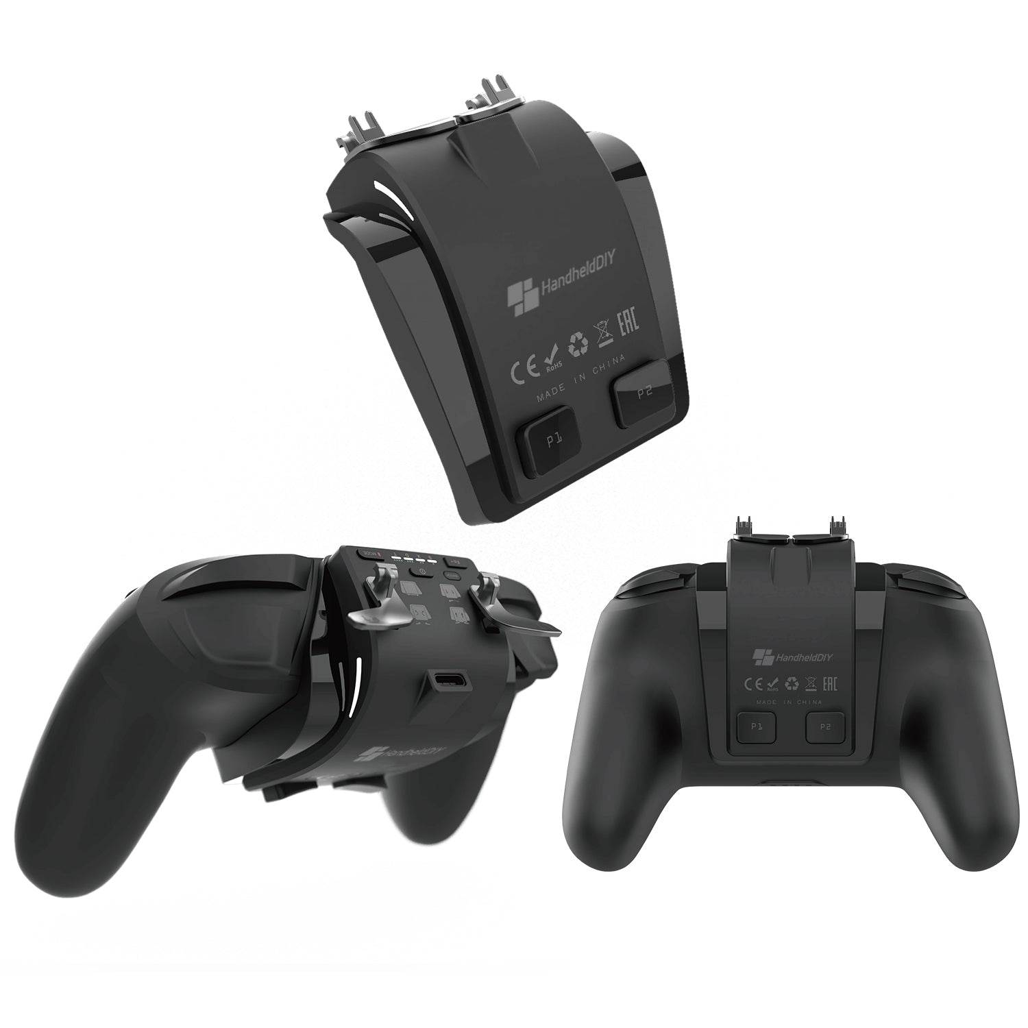 J6 Switch Controller Replacement for Joy-Con, Hall Effect Joysticks, RGB Lights, Motion Control, Macro & Turbo 1 Pair