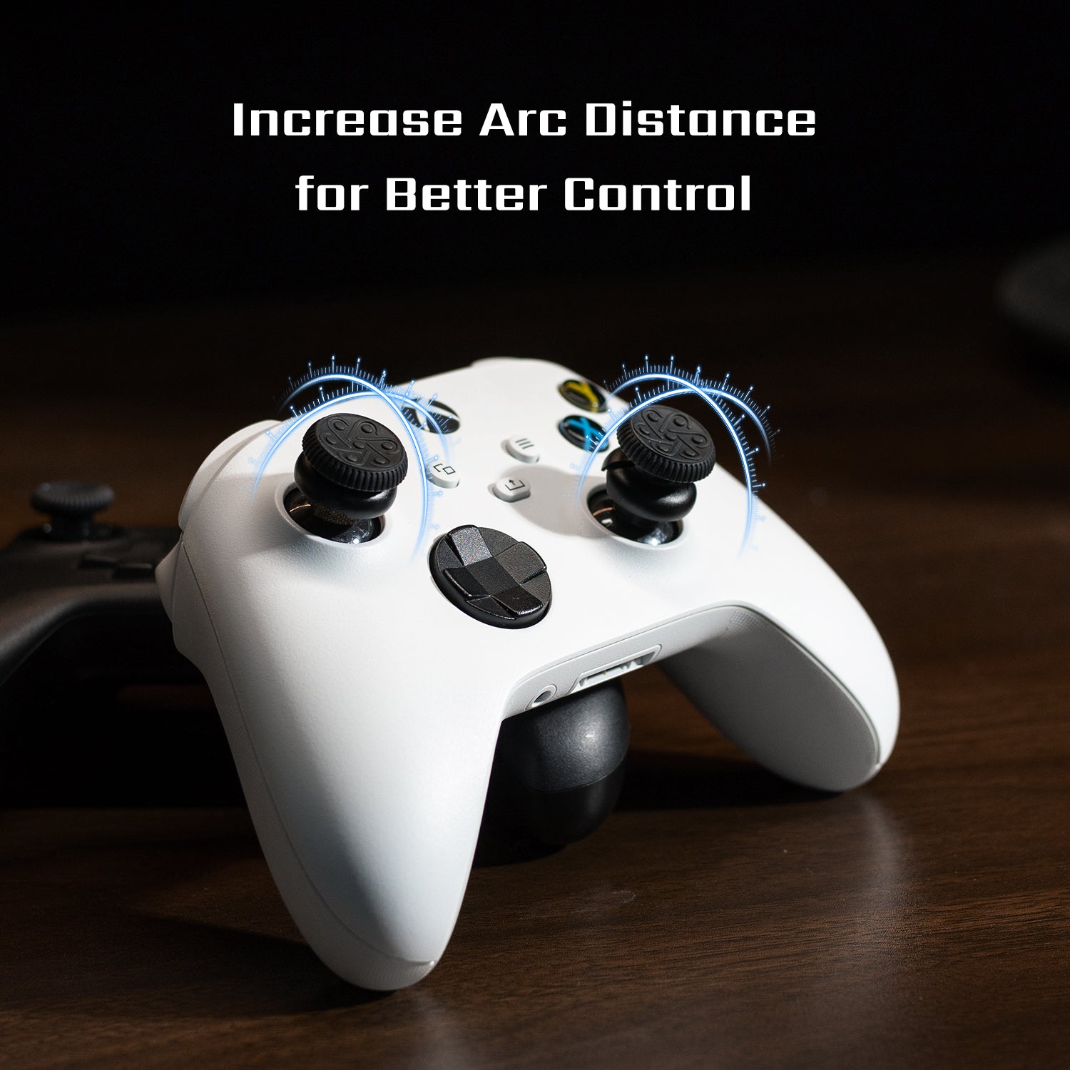 Silicone High-Rise Thumb Grips for Xbox Series S/X, One Controller and ROG Ally X, for FPS and Racing Games, 1 Pair