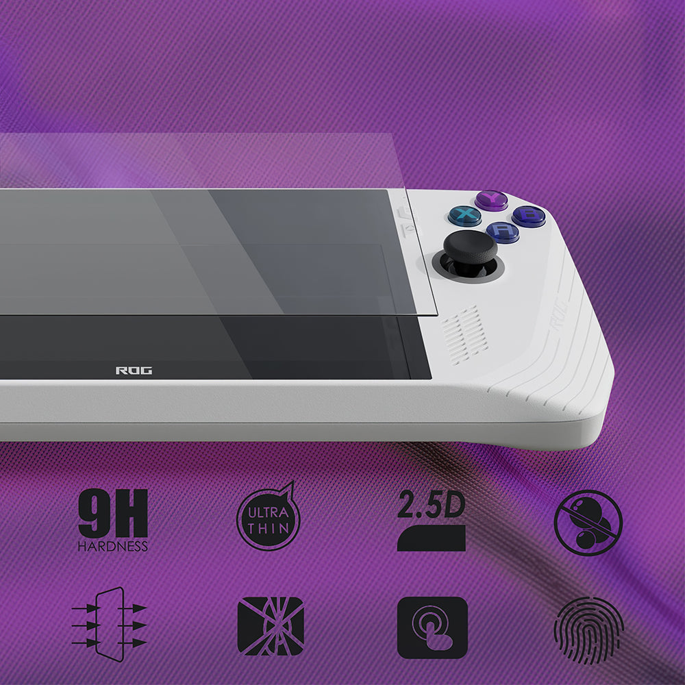 ROG Ally Special Tempered Glass Screen Protector - Ultra-thin, High Transparency, 9H Hardness, Explosion-proof, Shock-resistant, 2.5D Curved Edge