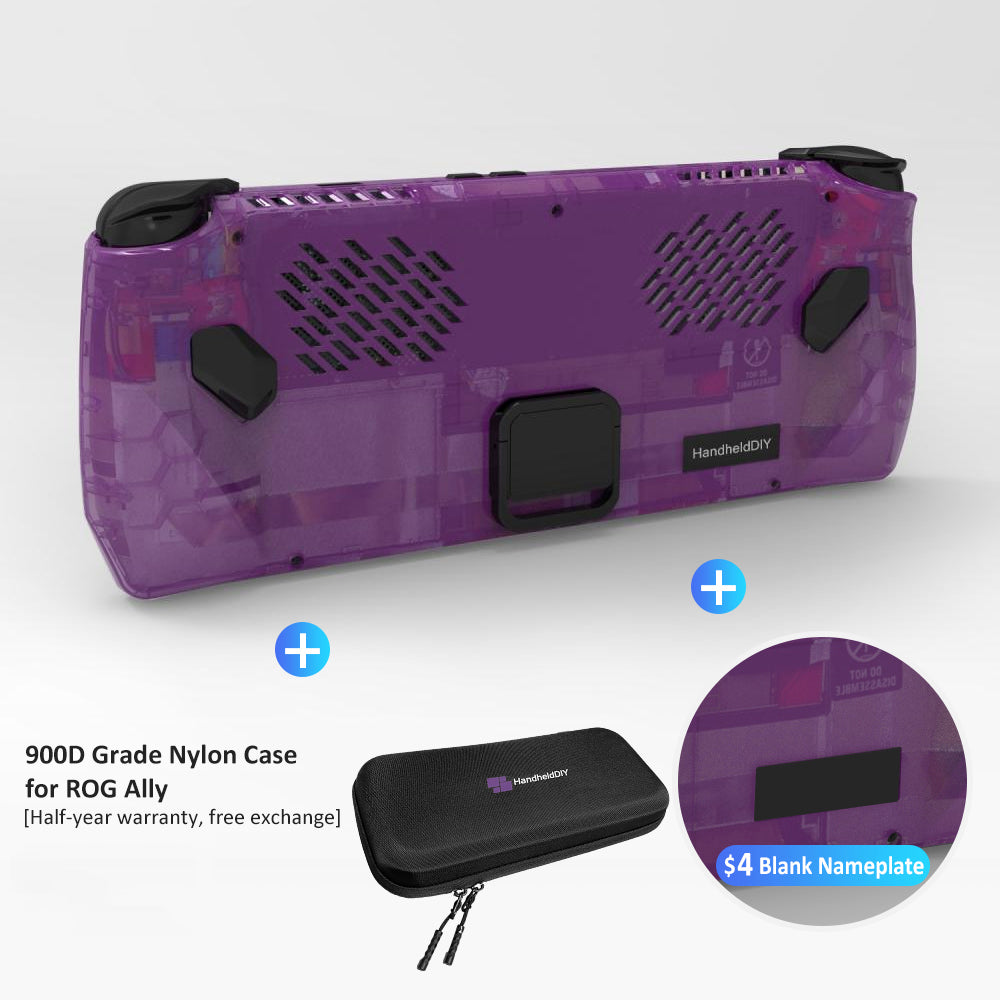 ROG Ally Modcase, Lower the Temperature Over 10%, Aluminum Alloy Kickstand and Nameplate