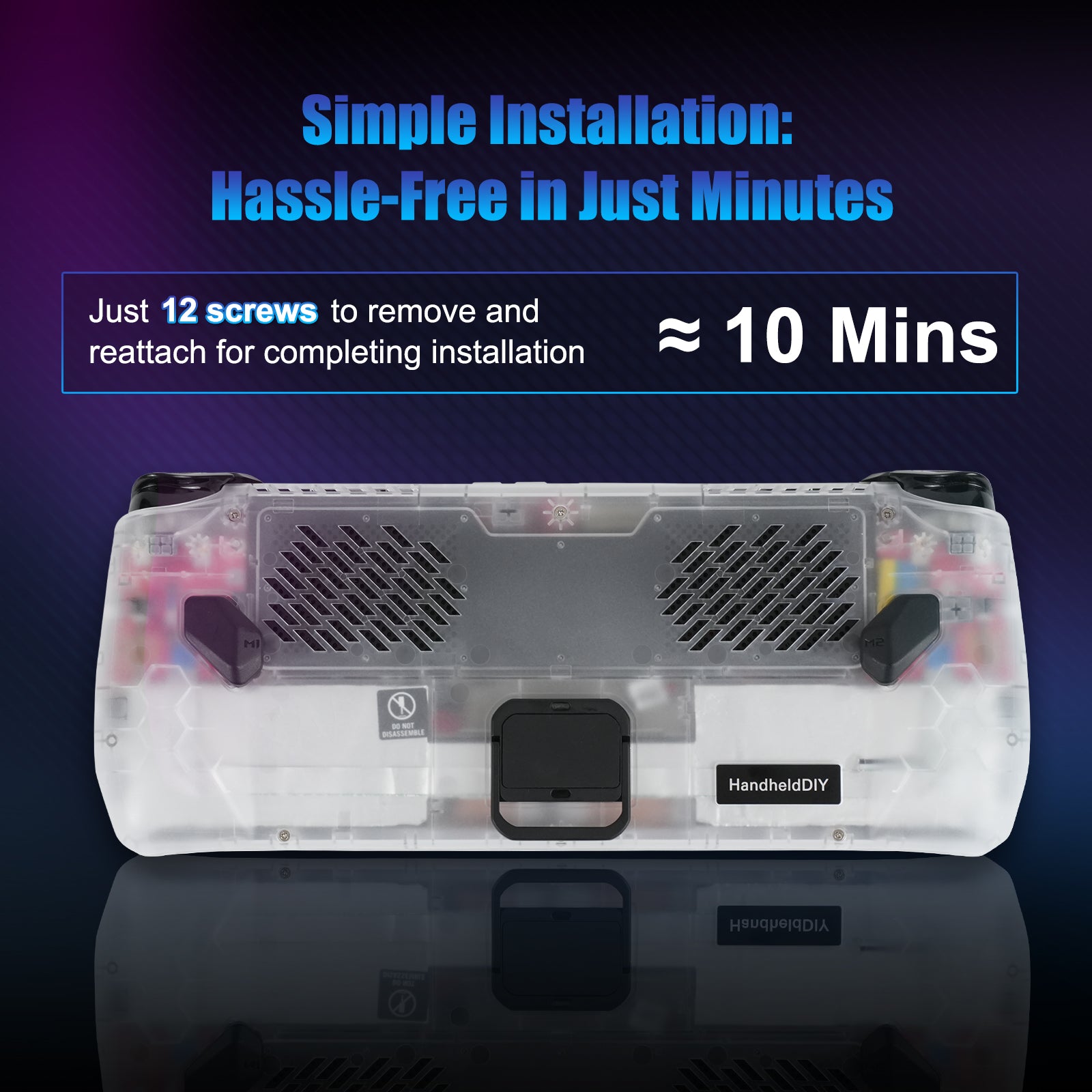 ROG Ally Modcase, Lower the Temperature Over 10%, Aluminum Alloy Kickstand and Nameplate