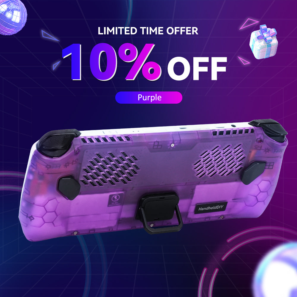 ROG Ally Modcase, Lower the Temperature Over 10%, Aluminum Alloy Kickstand and Nameplate