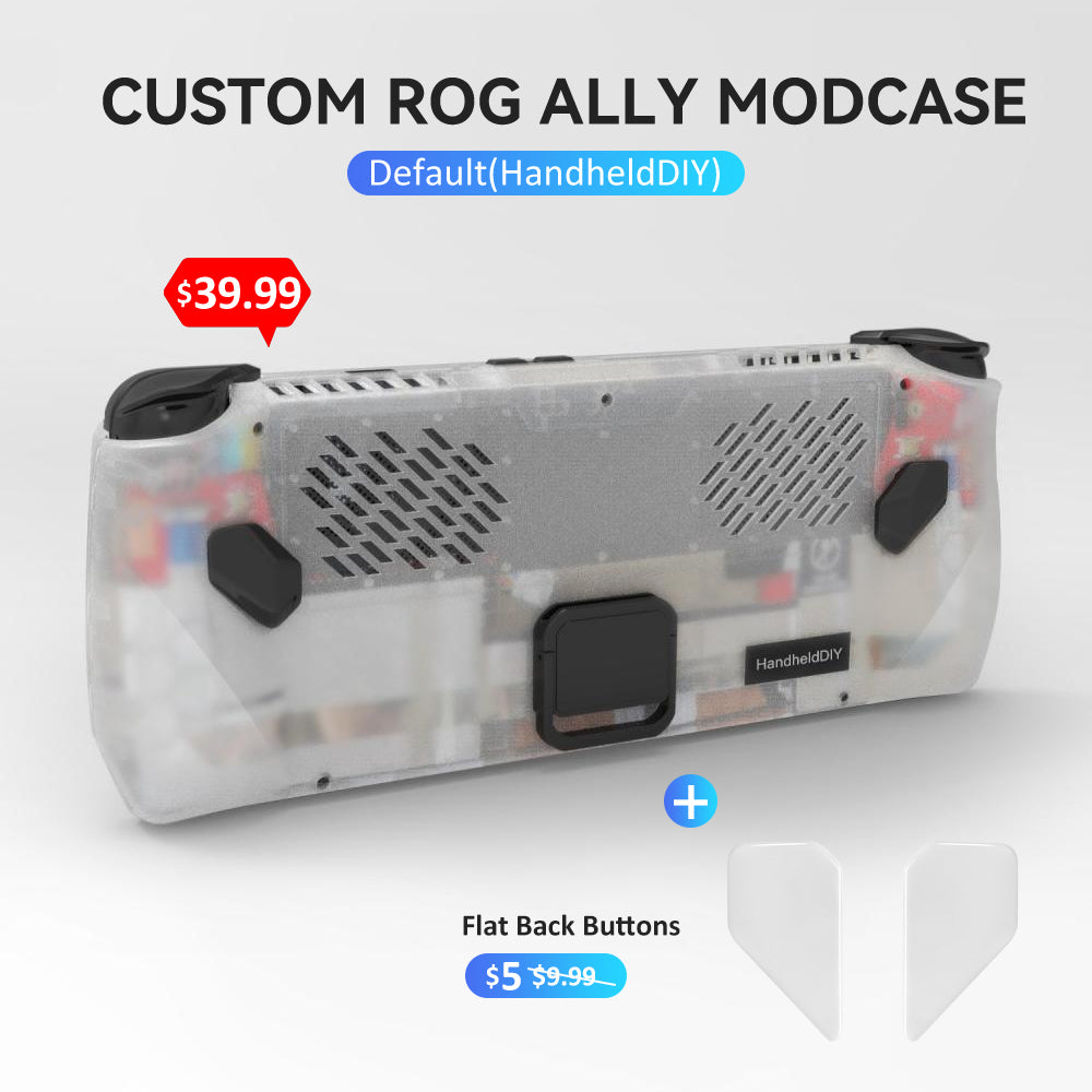 ROG Ally Modcase, Lower the Temperature Over 10%, Aluminum Alloy Kickstand and Nameplate