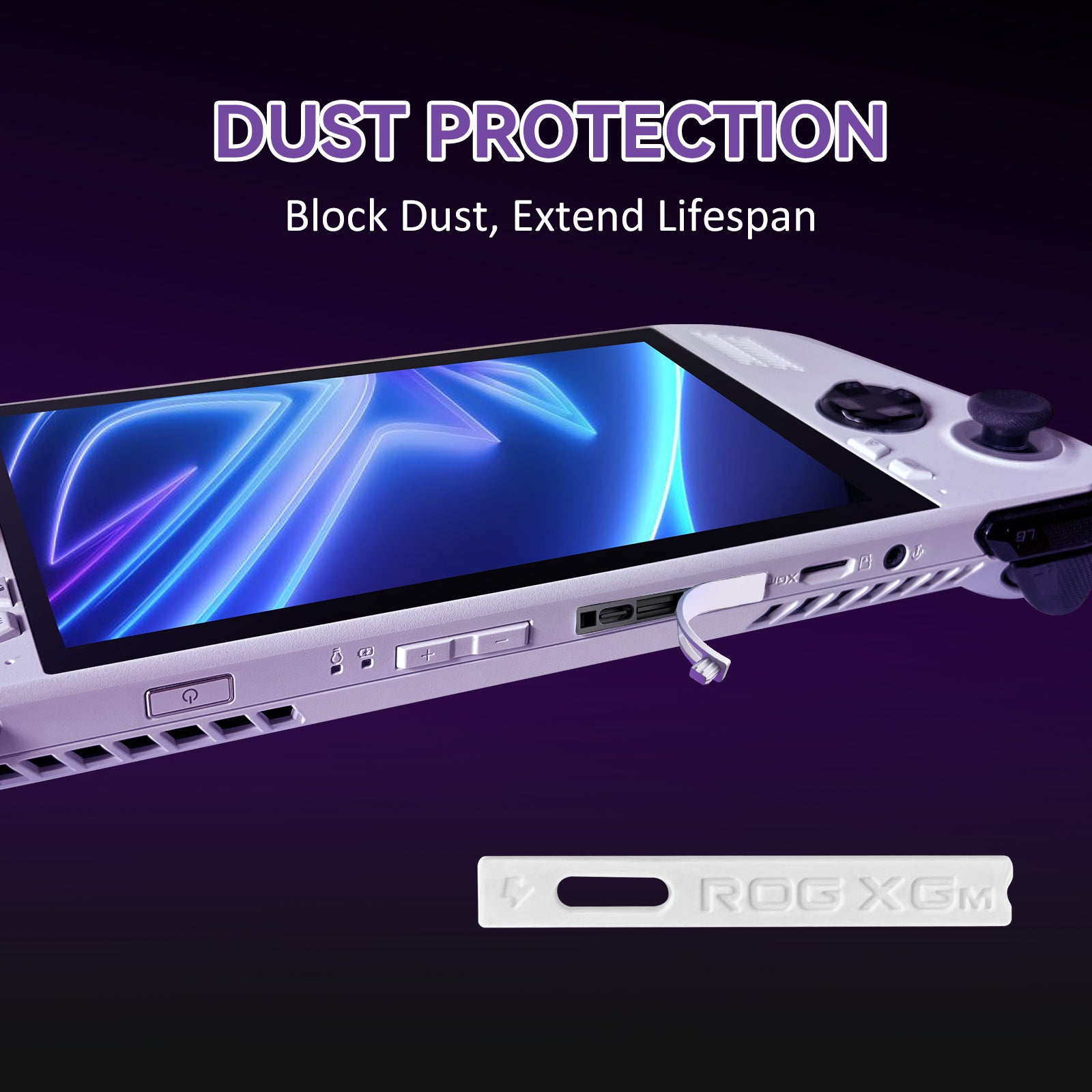 XGm Interface Dust Cover for ROG Ally, Silicone Material