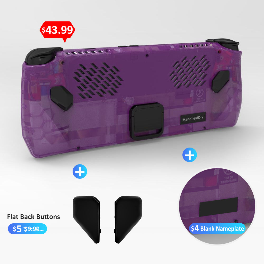 ROG Ally Modcase, Lower the Temperature Over 10%, Aluminum Alloy Kickstand and Nameplate