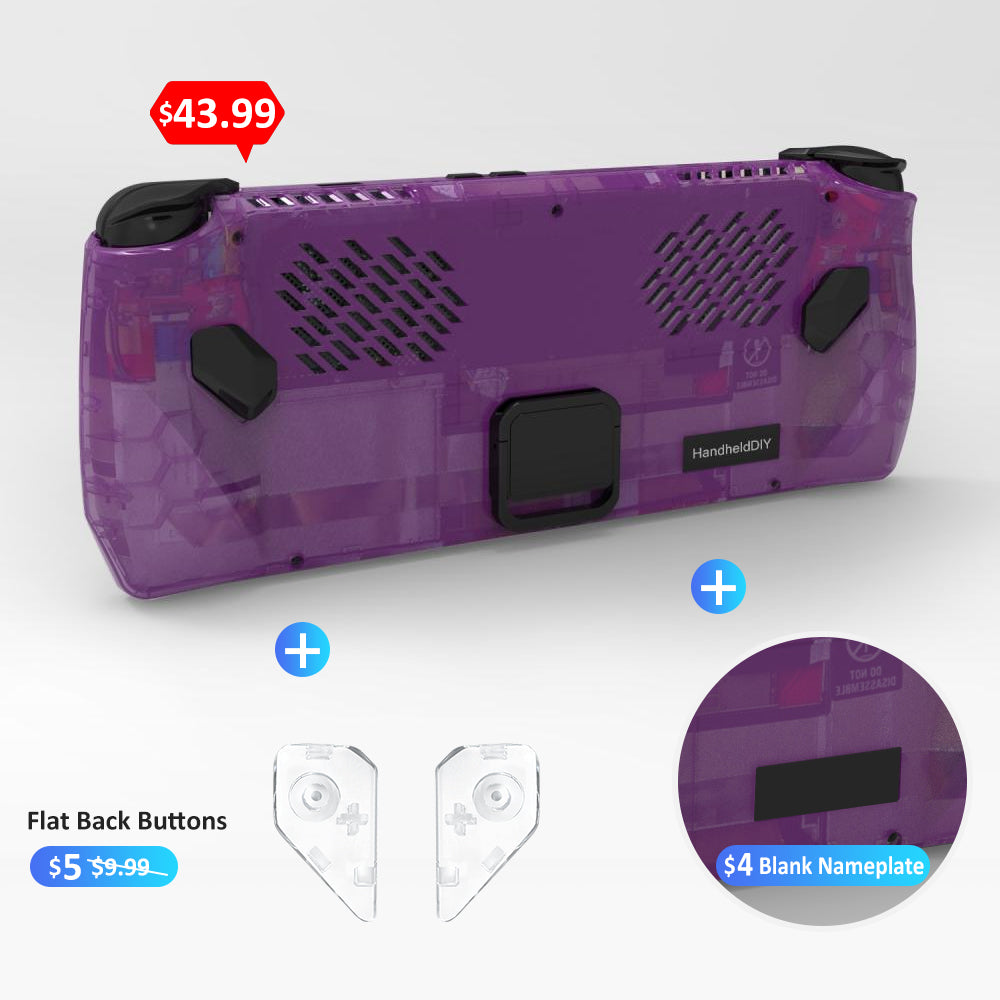 ROG Ally Modcase, Lower the Temperature Over 10%, Aluminum Alloy Kickstand and Nameplate