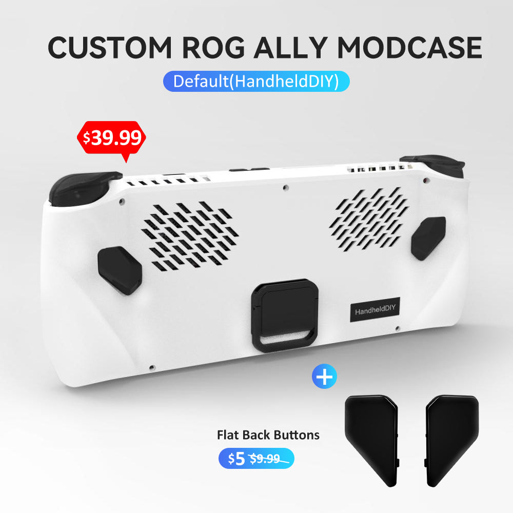 ROG Ally Modcase, Lower the Temperature Over 10%, Aluminum Alloy Kickstand and Nameplate