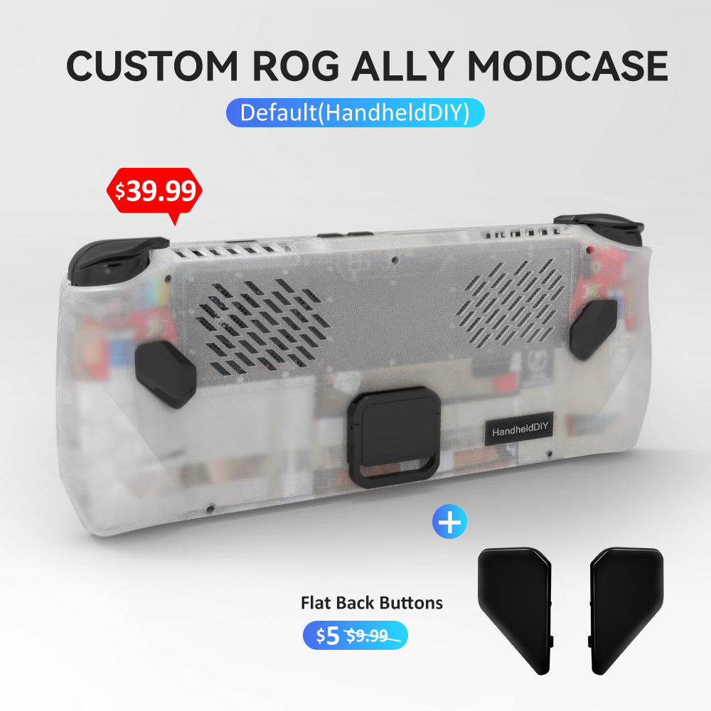 ROG Ally Modcase, Lower the Temperature Over 10%, Aluminum Alloy Kickstand and Nameplate
