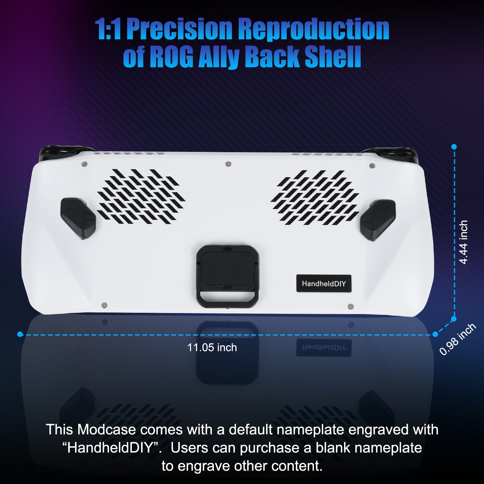 ROG Ally Modcase, Lower the Temperature Over 10%, Aluminum Alloy Kickstand and Nameplate