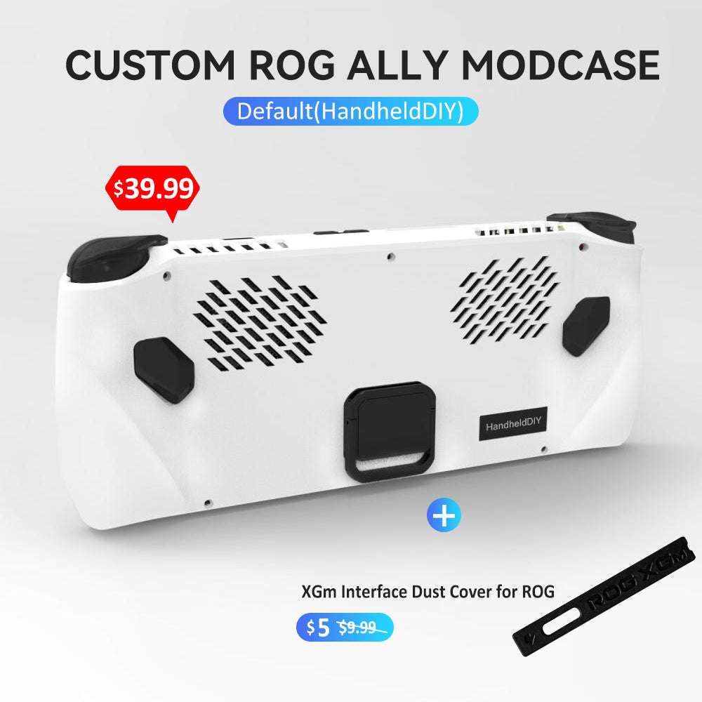 ROG Ally Modcase, Lower the Temperature Over 10%, Aluminum Alloy Kickstand and Nameplate
