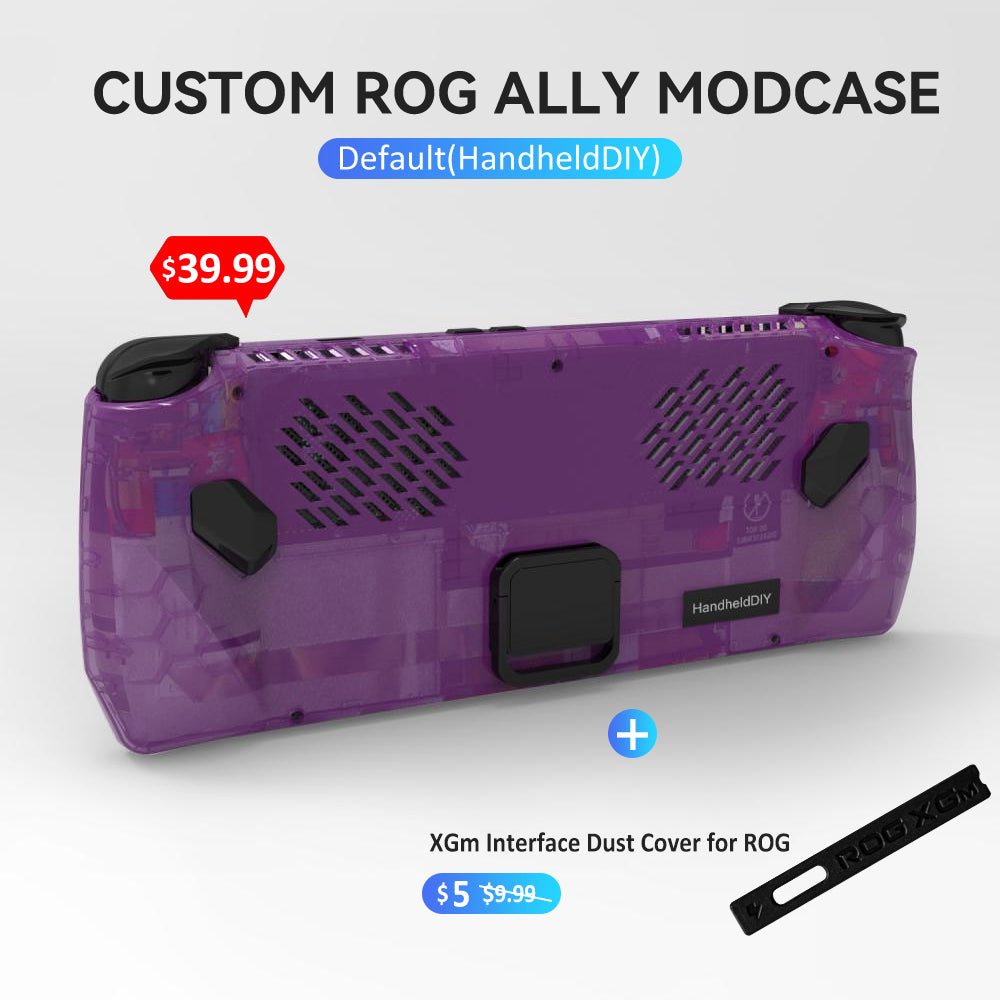ROG Ally Modcase, Lower the Temperature Over 10%, Aluminum Alloy Kickstand and Nameplate