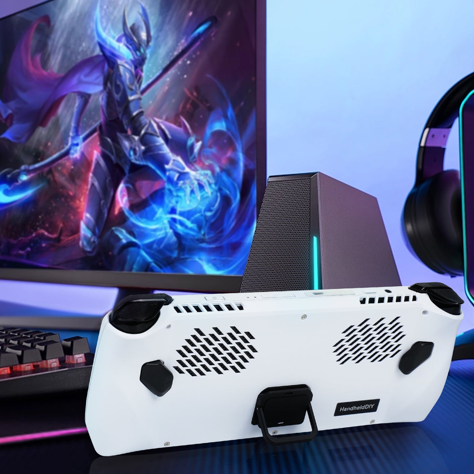 ROG Ally Modcase, Lower the Temperature Over 10%, Aluminum Alloy Kickstand and Nameplate