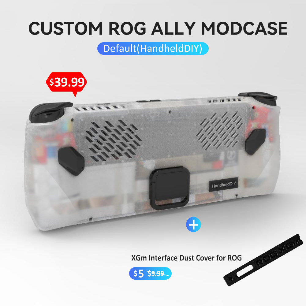 ROG Ally Modcase, Lower the Temperature Over 10%, Aluminum Alloy Kickstand and Nameplate