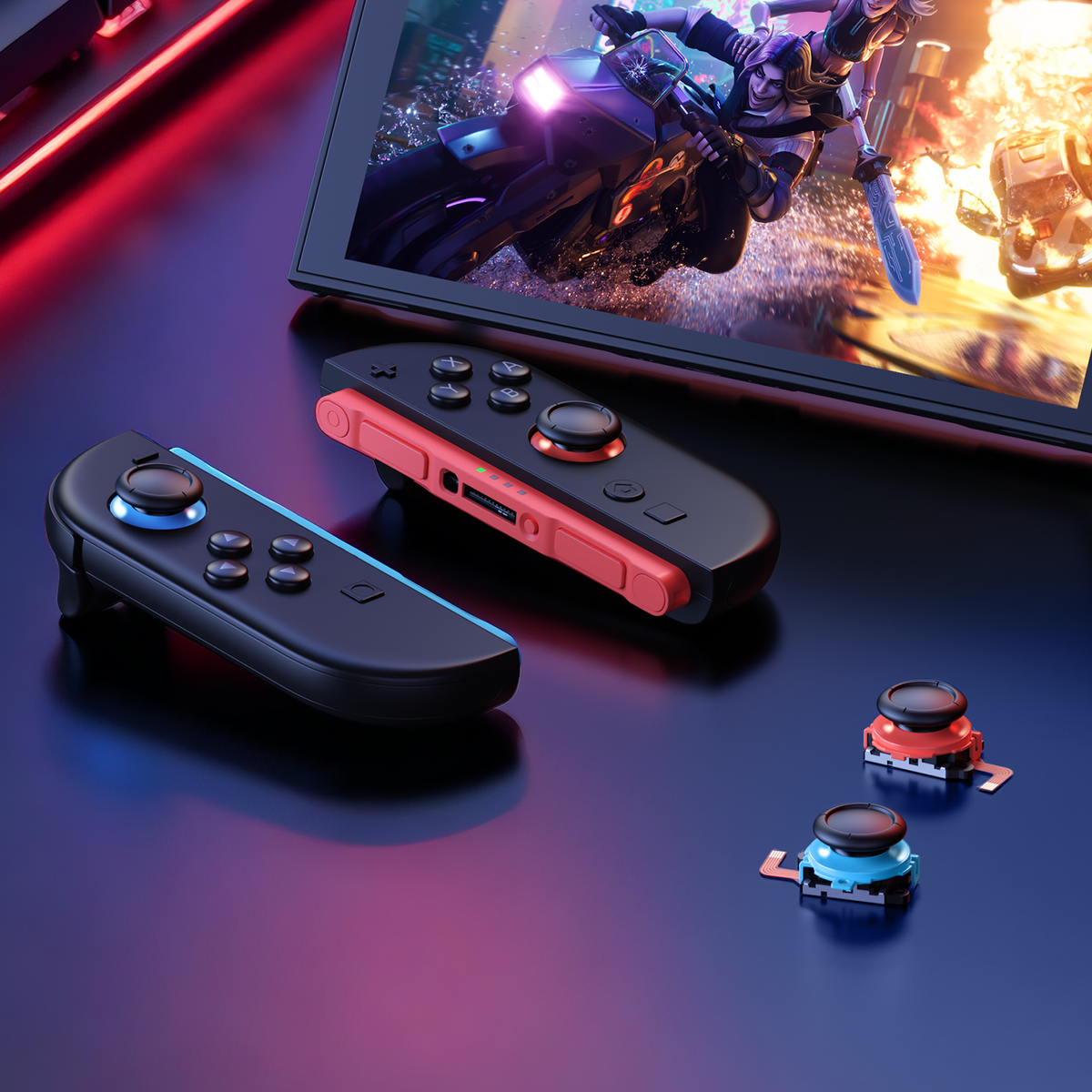 TMR Joystick Replacement for Switch 2, Anti-Drift Thumbstick, No Soldering Required