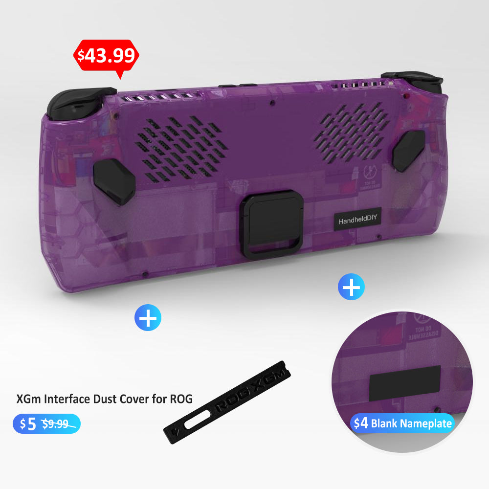 ROG Ally Modcase, Lower the Temperature Over 10%, Aluminum Alloy Kickstand and Nameplate