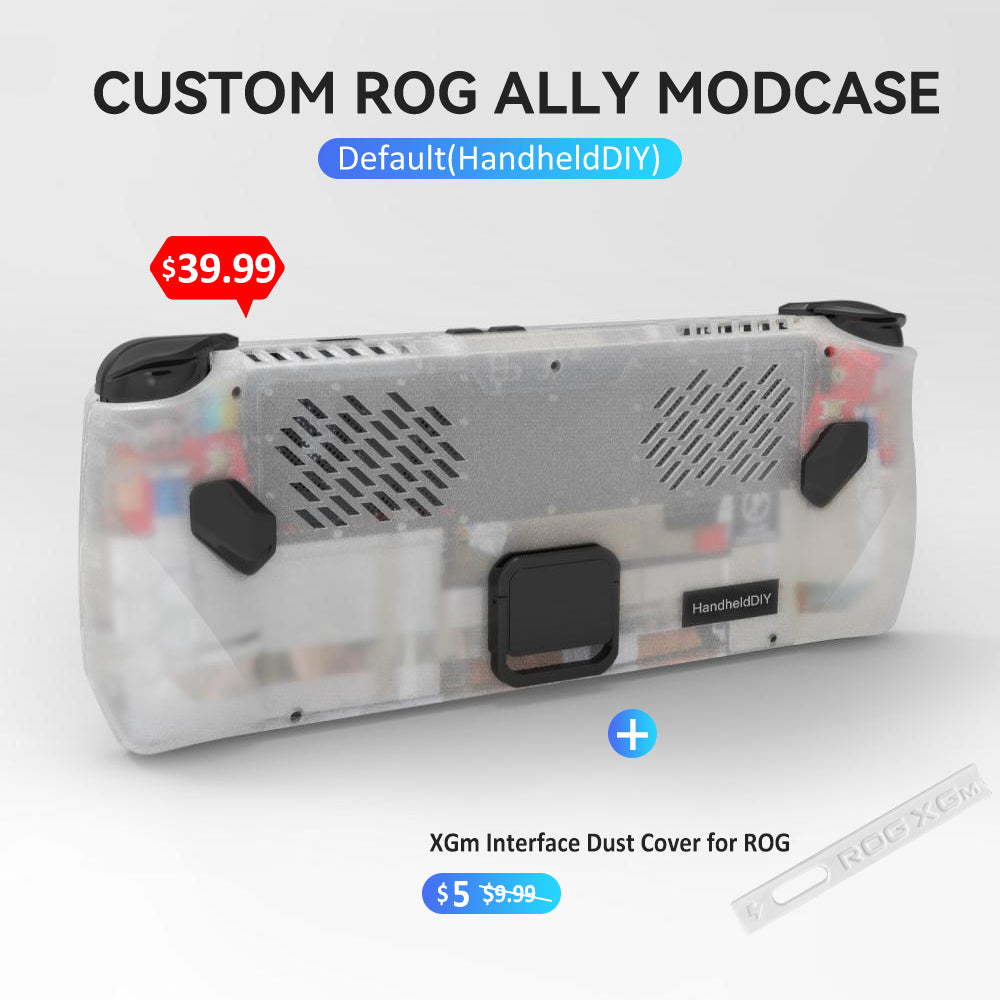 ROG Ally Modcase, Lower the Temperature Over 10%, Aluminum Alloy Kickstand and Nameplate