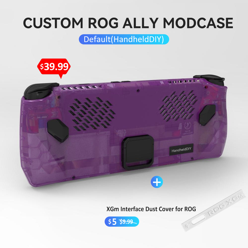 ROG Ally Modcase, Lower the Temperature Over 10%, Aluminum Alloy Kickstand and Nameplate