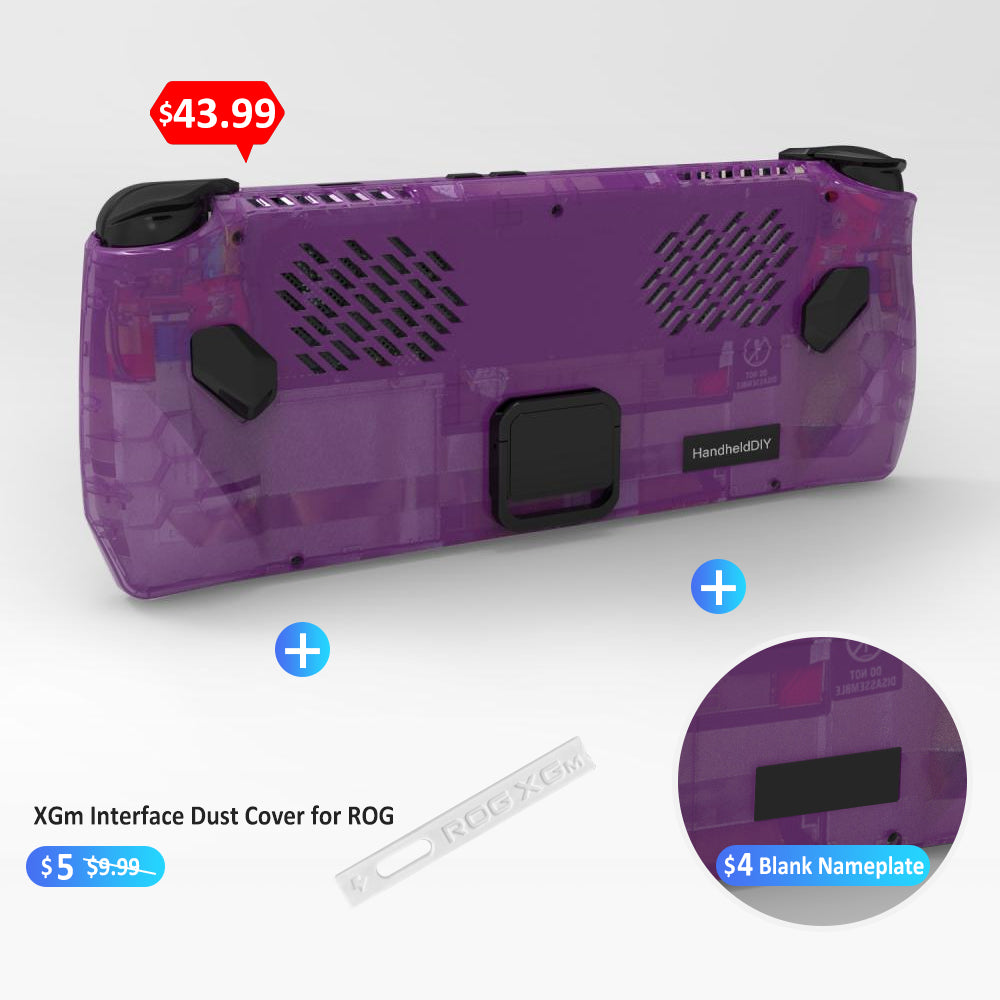 ROG Ally Modcase, Lower the Temperature Over 10%, Aluminum Alloy Kickstand and Nameplate