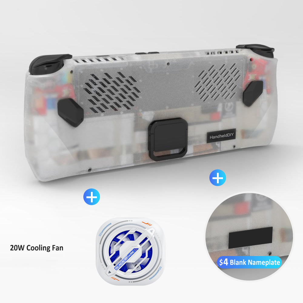 ROG Ally Modcase, Lower the Temperature Over 10%, Aluminum Alloy Kickstand and Nameplate