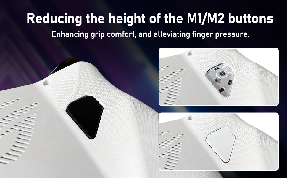 1 Pair of Flat Back Buttons for ROG Ally, with Better Gaming Experience