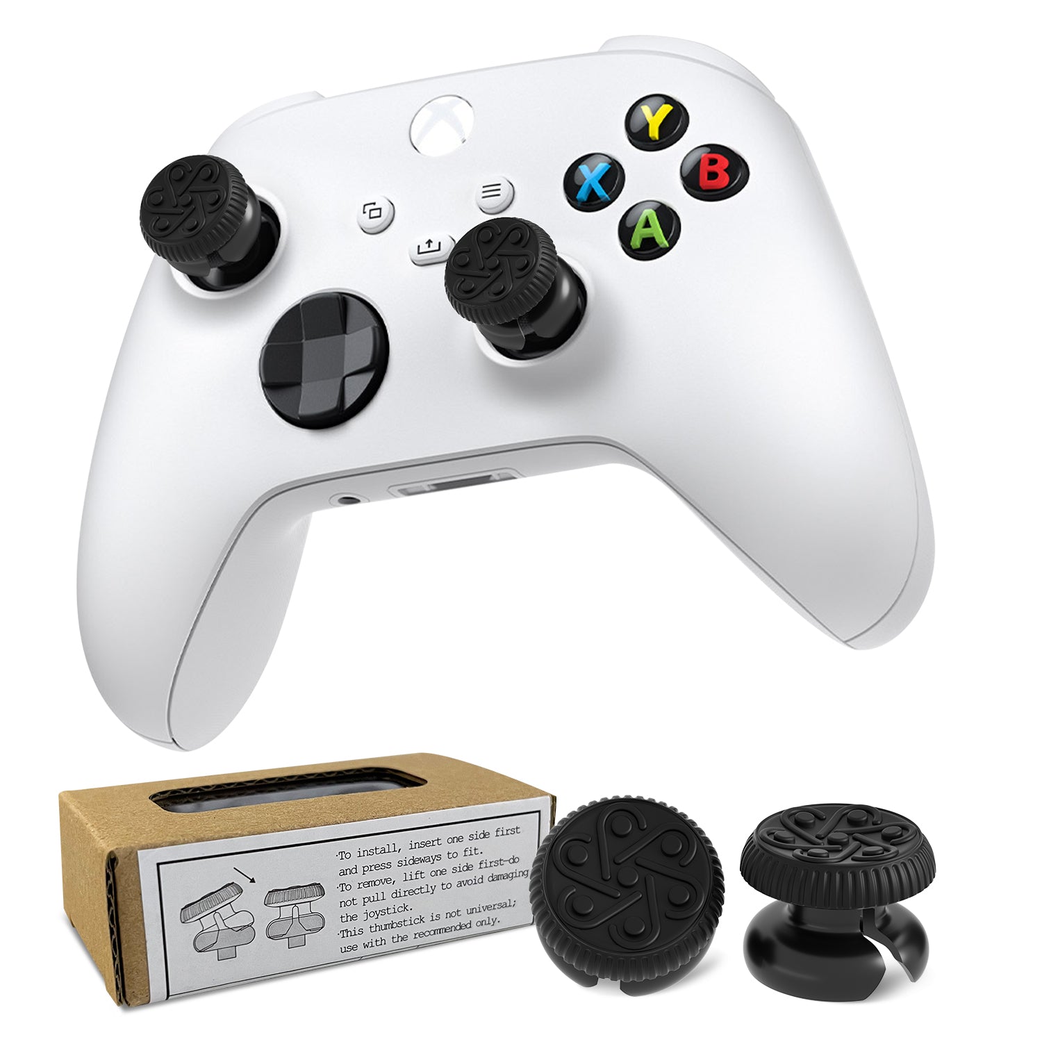 Silicone High-Rise Thumb Grips for Xbox Series S/X, One Controller and