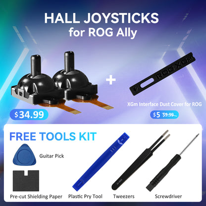 1 Pair Hall Joystick for ROG Ally/ Legion Go/ GPD Win 4, with Free Tools Kit! [Does Not Compromise the Eligibility for ROG ALLY's 1-year Warranty Service]