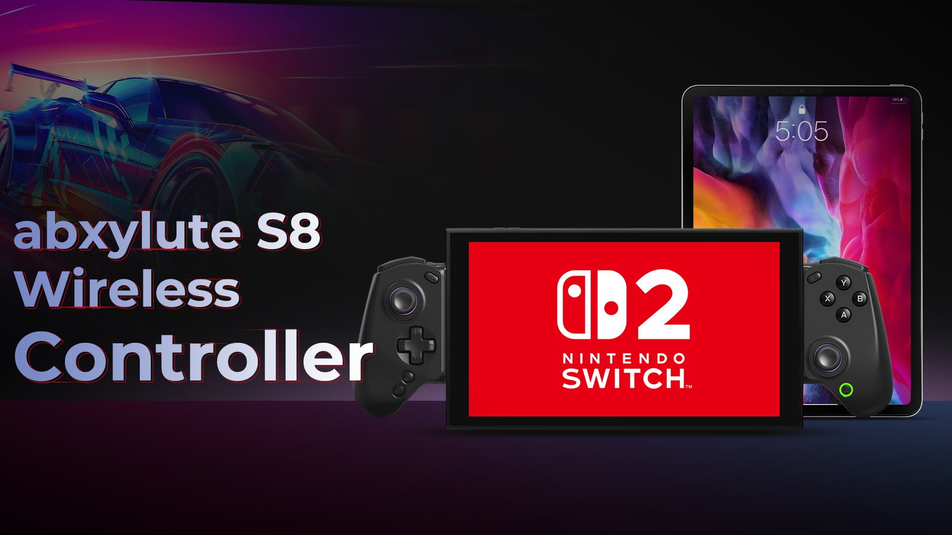 S8 Premium Bluetooth Controller for Nintendo Switch 2, iPhone, Android