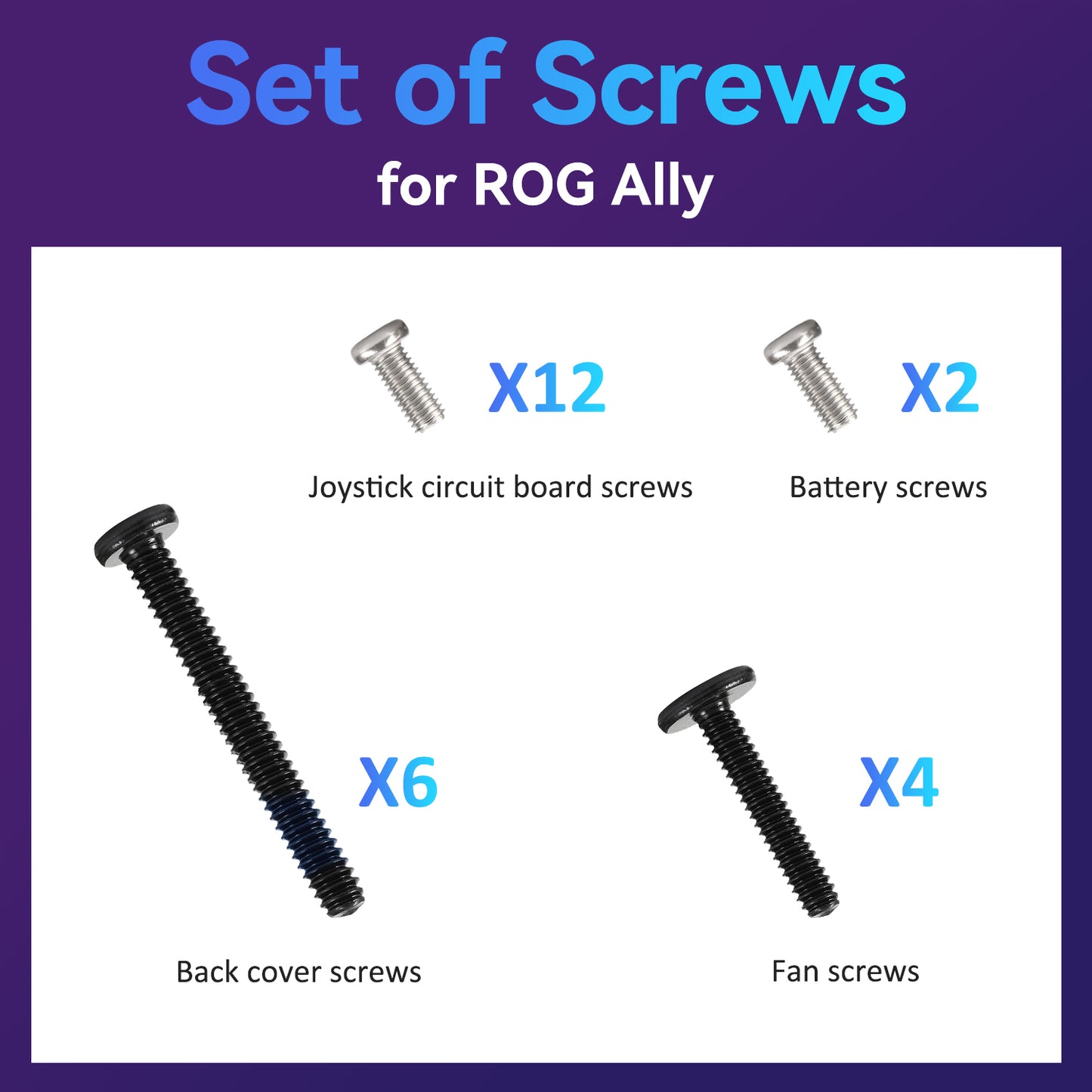 Set of Screws for ROG Ally