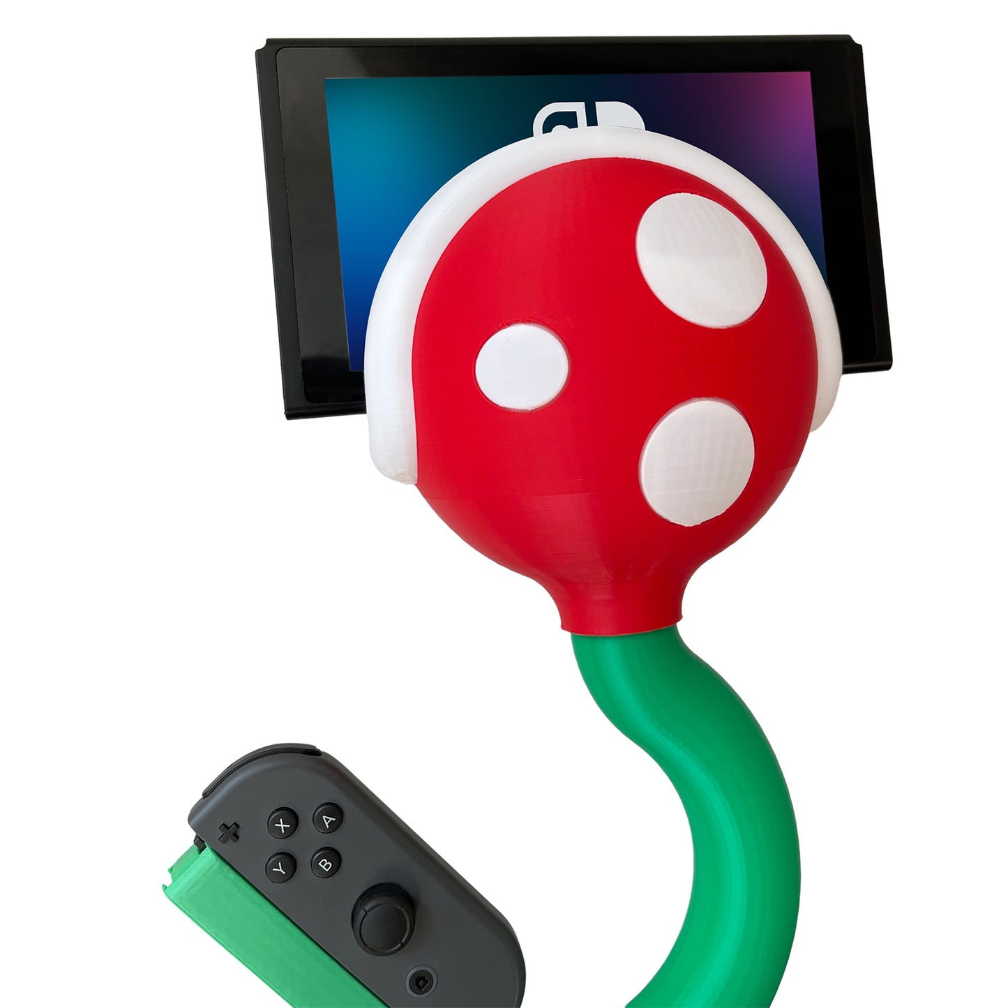 3D Printed Holder of Chomper Plants vs. Zombies, for Nintendo Switch Handheld, Easy Assembly with Super Glue
