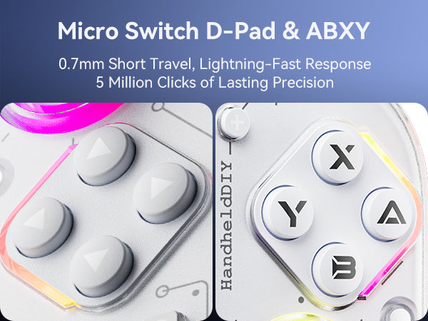 J6 Switch Controller Replacement for Joy-Con, Hall Effect Joysticks, R