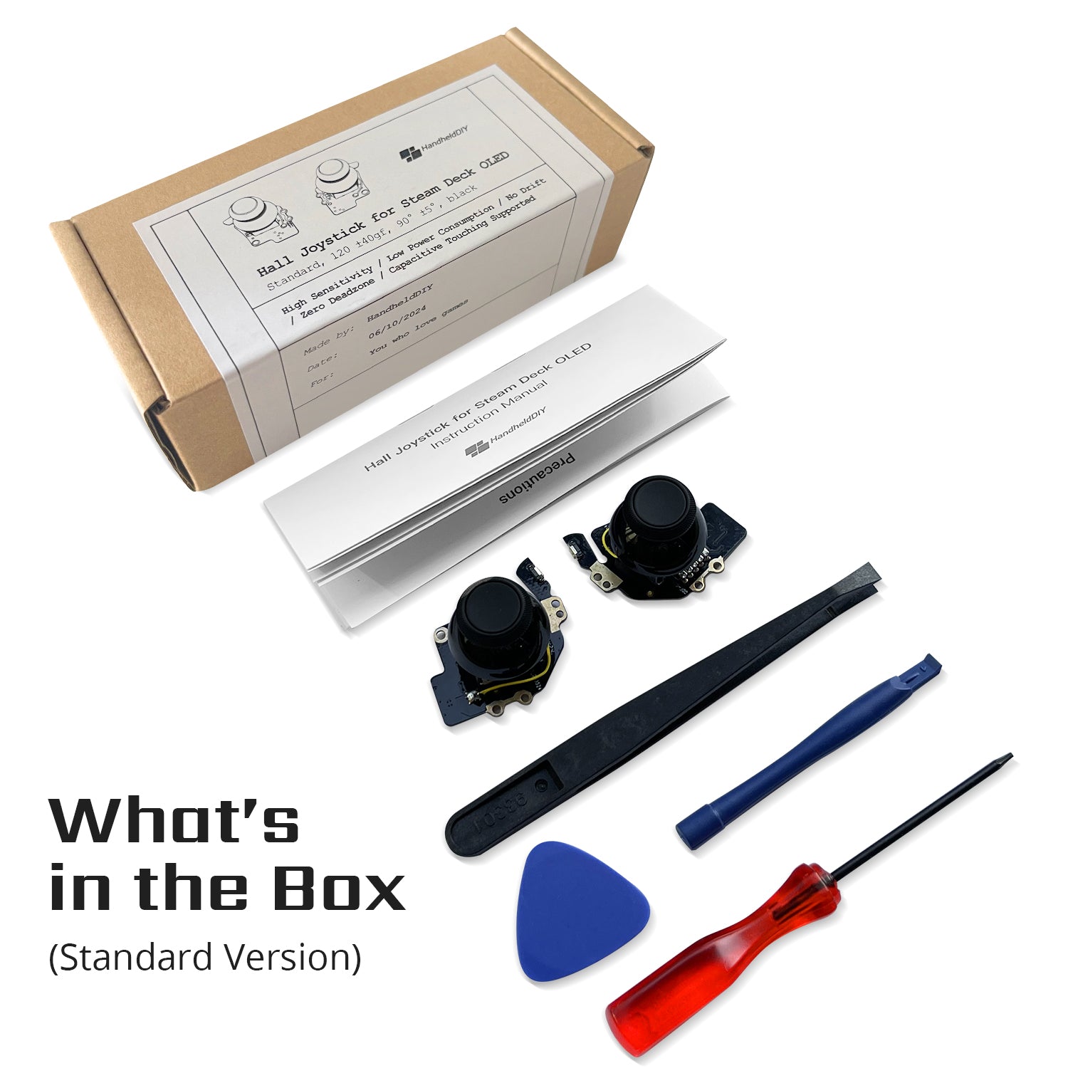 Steam Deck OLED Tighter Hall Effect Joystick, for FPS Games, Capacitiv