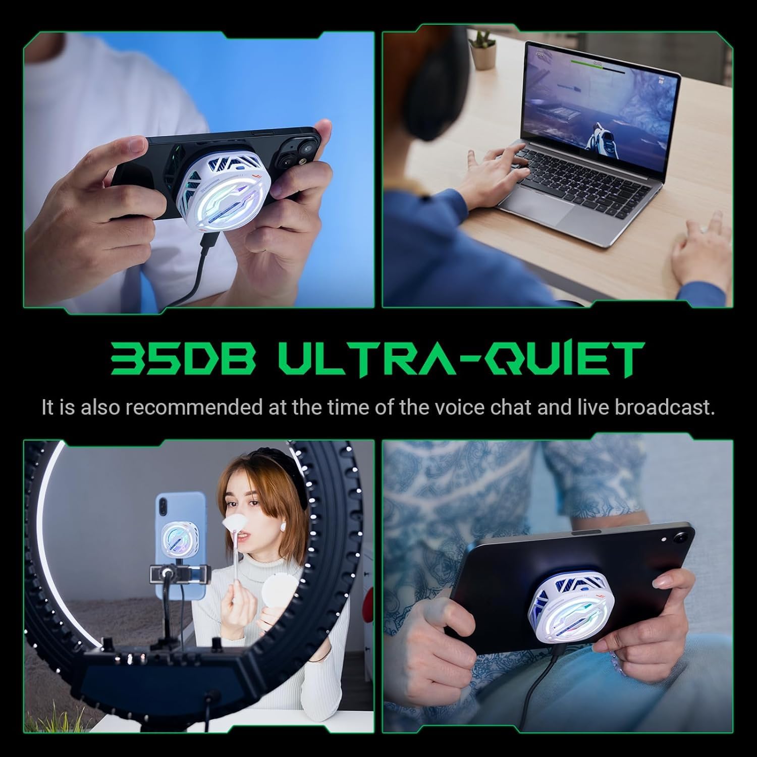 20W Cooling Fan for Gaming Handhelds