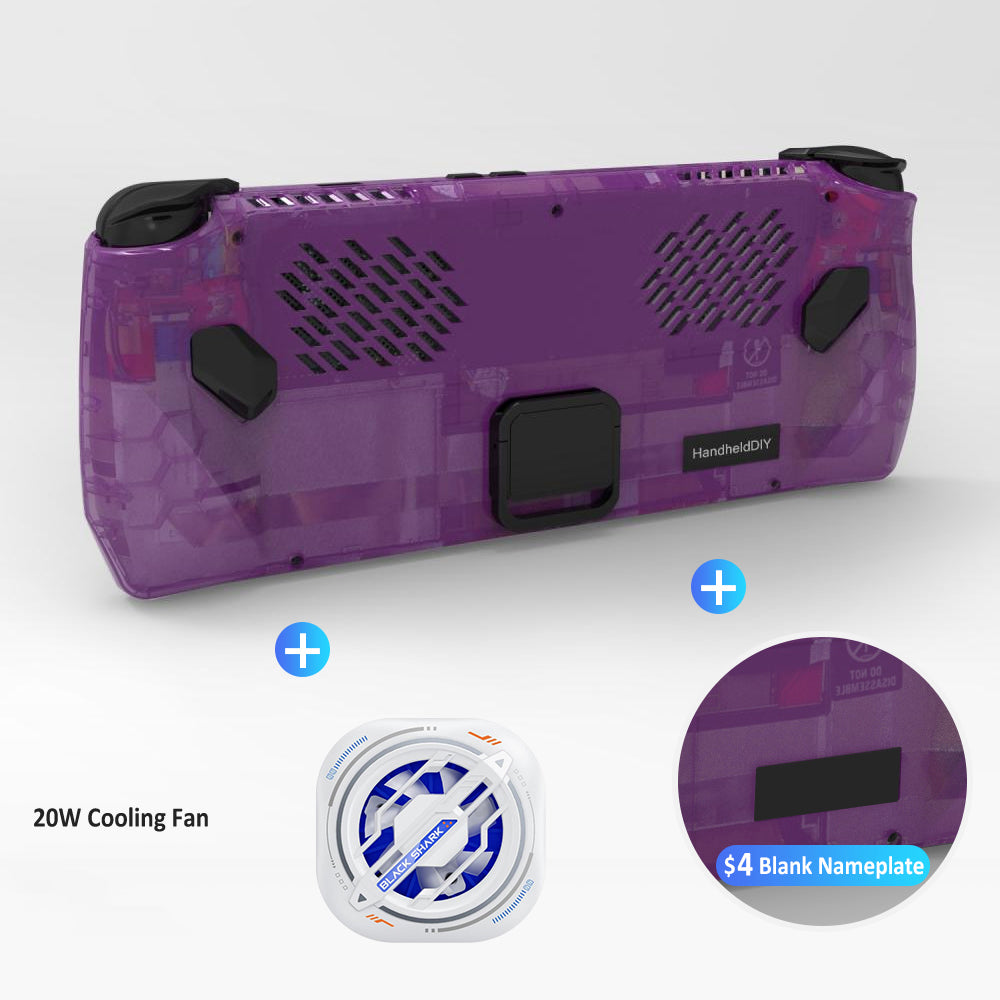 ケース (半透明)　熱管理　ROG Ally HandheldDIY ROG Ally Modcase, Lower the Temperature Over 10%, Aluminum Alloy Kicks