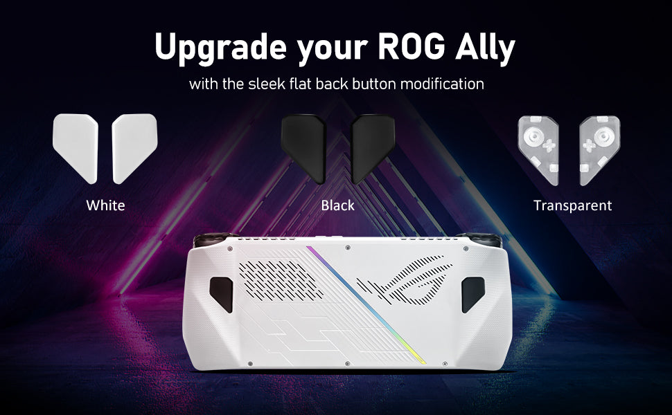 1 Pair of Flat Back Buttons for ROG Ally, with Better Gaming Experienc