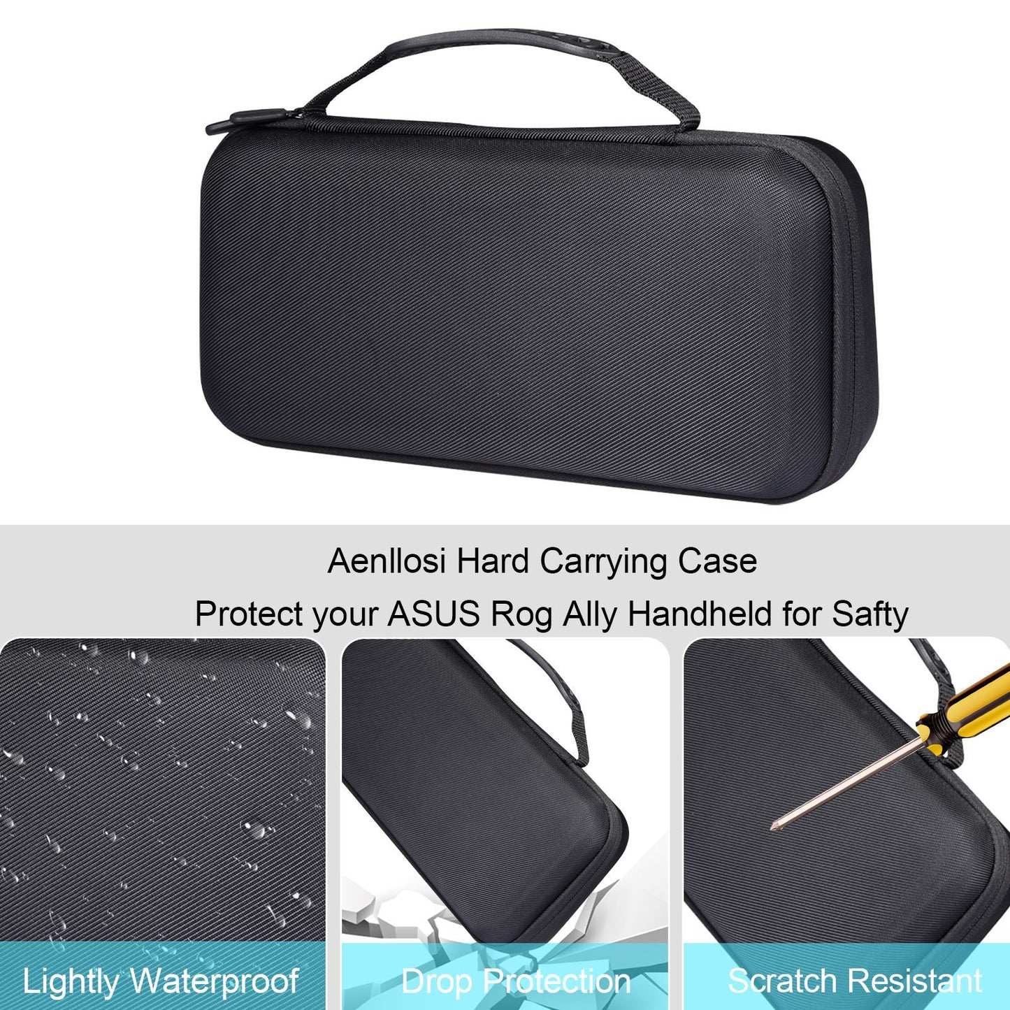 Asus ROG Ally Kickstand Case with Screen Protector & Hard Carrying Bag