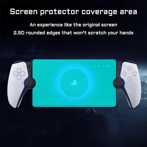  Case with Stand and Screen Protector for Playstation Portal  Remote Player, Protective Cover with Kickstand for PS5 Handeld 2023 Portable  Soft TPU Accessories (Black) : Video Games