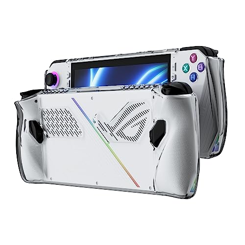TPU Clear Case for 2023 ASUS ROG Ally Handheld, ROG Ally 7 Accessories Protective Cover Grip (Clear)