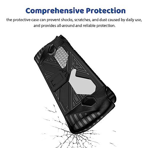  Protective Case for Rog Ally with Kickstand, DOBEWINGDELOU TPU  Protector Case Cover Skin with Foldable Stand Accessories for Rog Ally Game  Handheld 2023, Shockproof Non-Slip Anti-Collision Black : Video Games